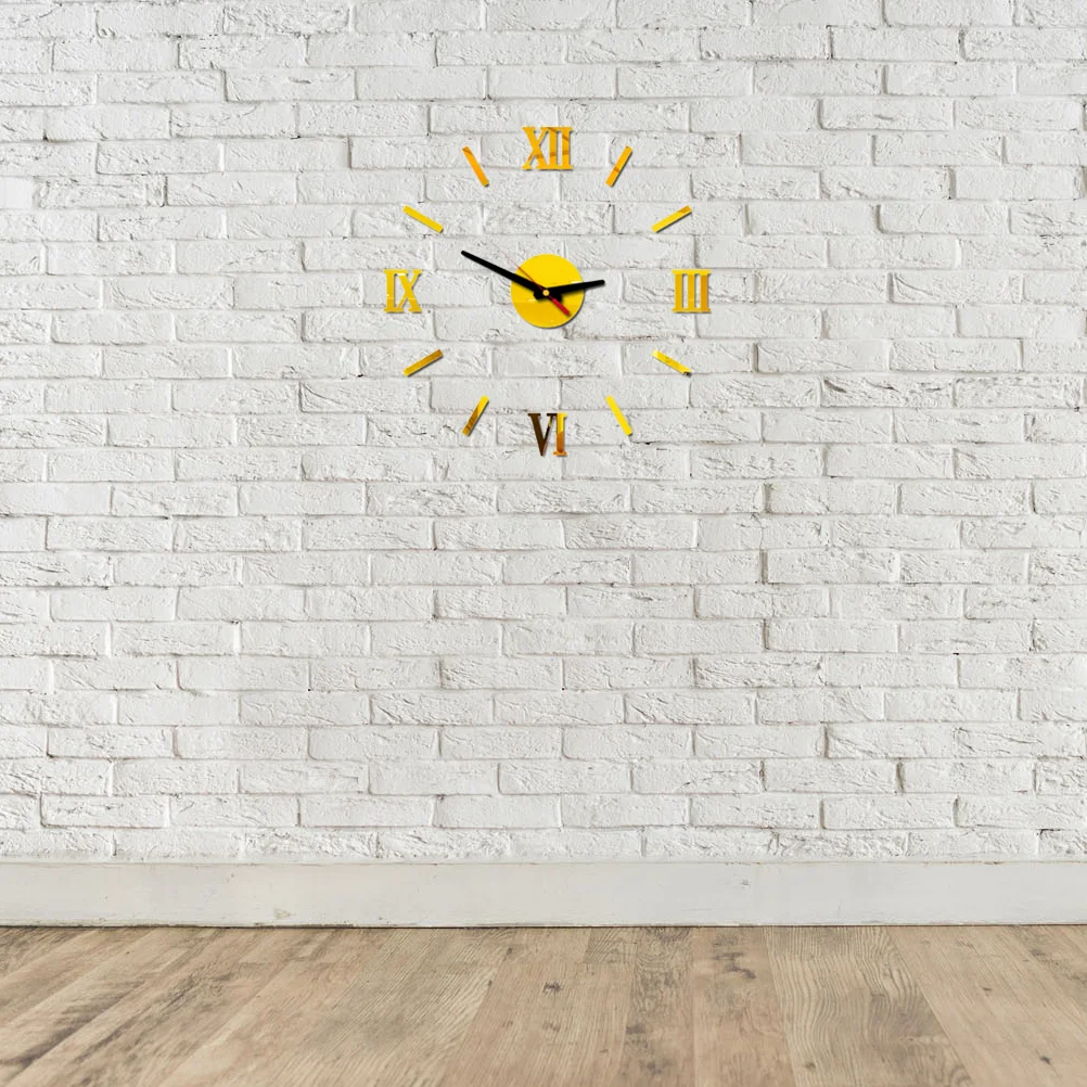 

Office Stickers 3d DIY Wall Clock Digital Clocks Digital Clock Sticker Silent Wall Clock 3d Acrylic Sticker Watch Wall Mute