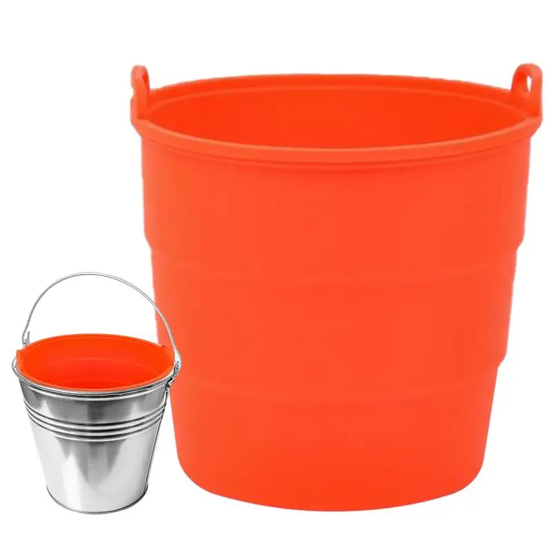 Силиконовые вкладыши для ведра оранжевые силиконовые вставки смазки кемпинга
