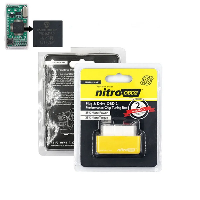 ECO OBD2 Оригинальный 15% экономия топлива Nitro чип тюнинг коробка разъем бензин дизель