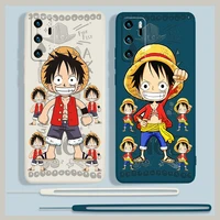 handsome pirate king luffy for huawei p20 p20 p30 lite pro p40 p50 pro lite 5g p smart z pro p smart plus liquid rope phone case