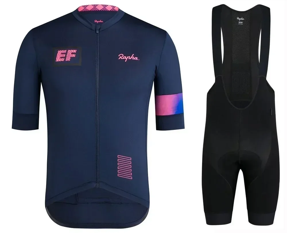 Синие велосипедные майки с короткими рукавами комплекты нагрудников Ropa Ciclismo