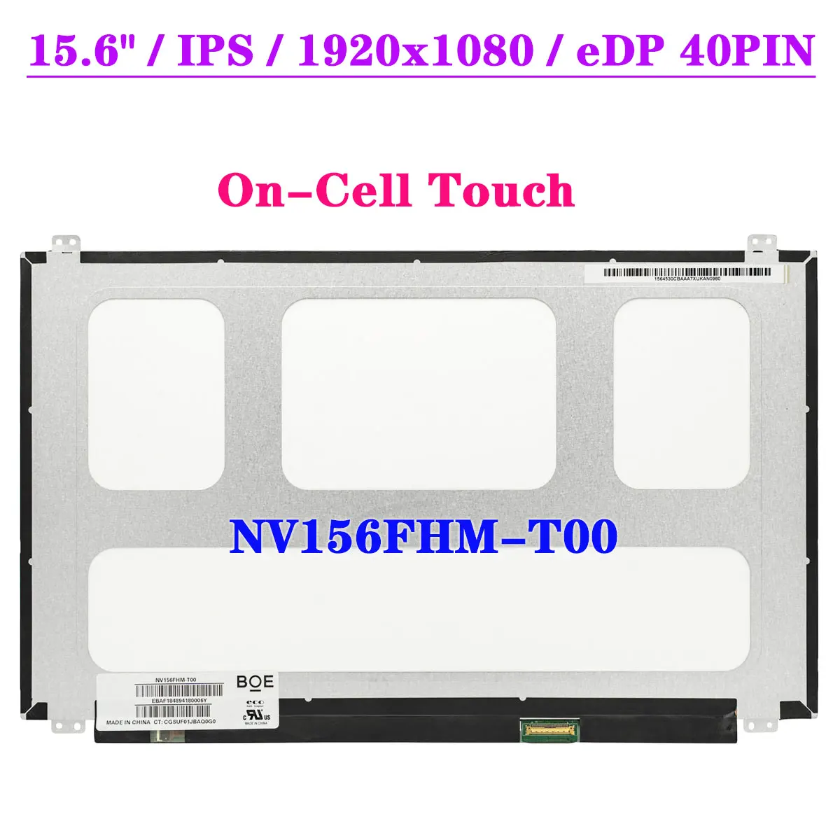 NV156FHM-T00 для Lenovo Thinkpad T570 T580 P52S P51S 15 6 &quotЖК-сенсорный экран ноутбука FHD 1920x1080 IPS EDP