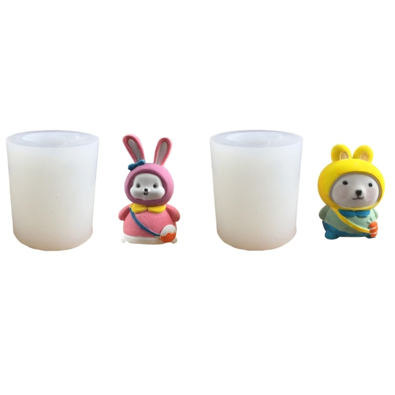 

Силиконовые формы для мыла, формы для рукоделия в форме медведя/кролика, формы для мыла ручной работы, формы «сделай сам», товары для мыла