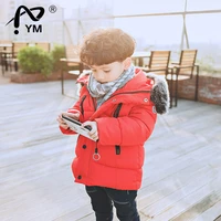 new winter baby clothes windbreaker for boys clothes red black childrens jacket for girls hooded baby clothes for 1 6 years old