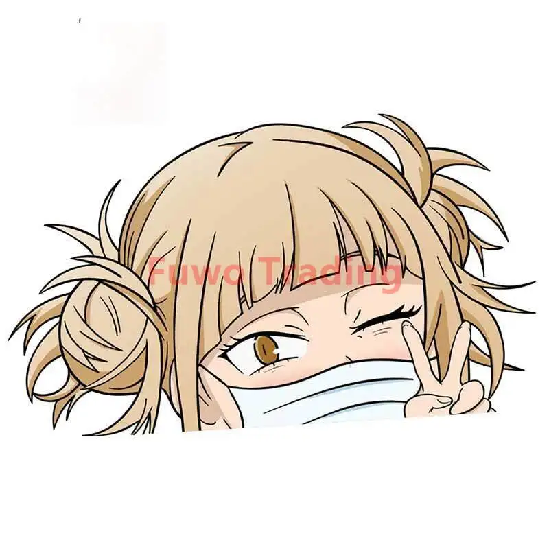 

Fuwo Trading Funny Himiko Toga Peeker Creative Cartoon Car Sticker Vinyl JDM Graffiti Auto Motorcycle Decal Laptop Wall Stickers