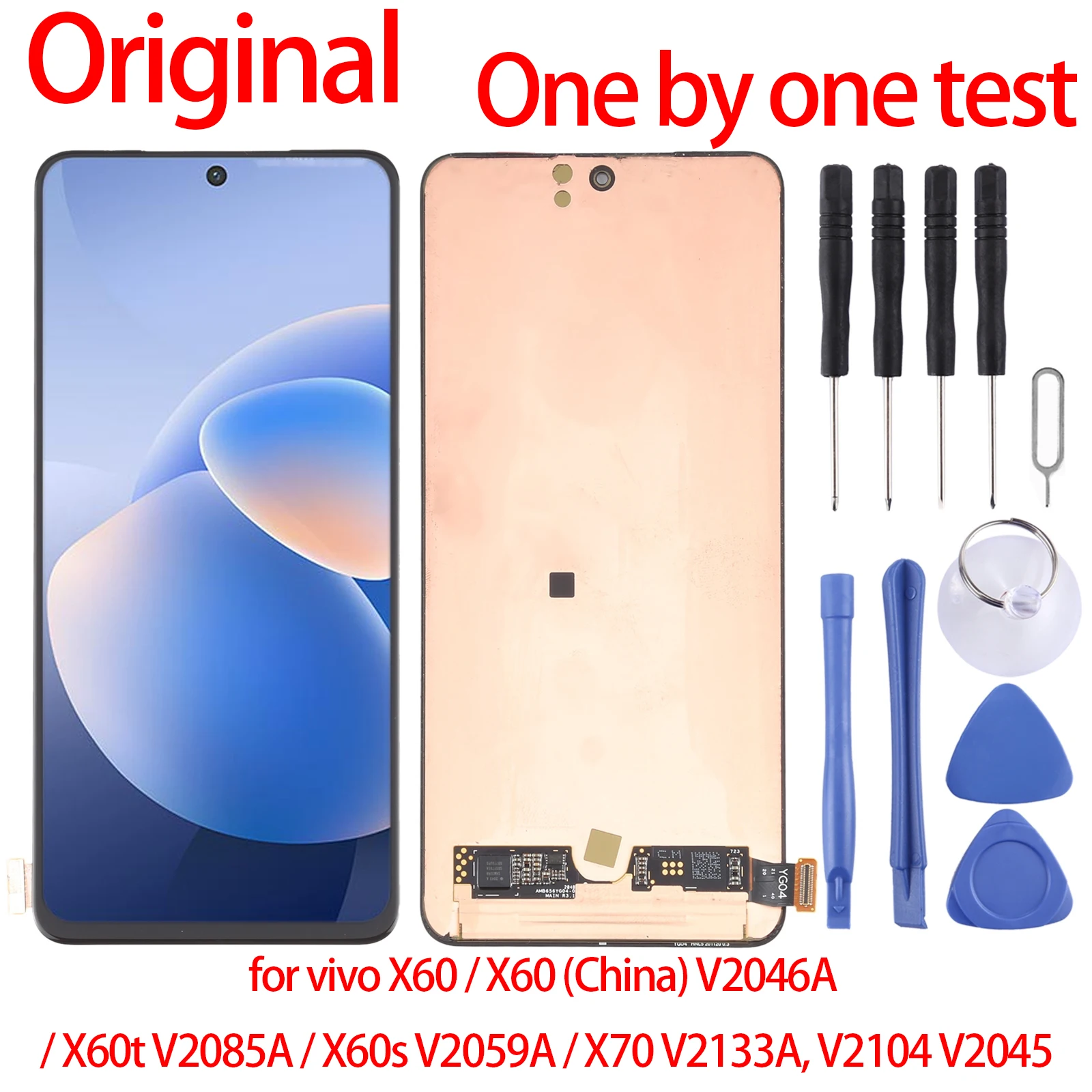 

Оригинальный ЖК-экран AMOLED и дигитайзер в сборе для vivo X60 / X60 (Китай) V2046A / X60t V2085A / X60s V2059A