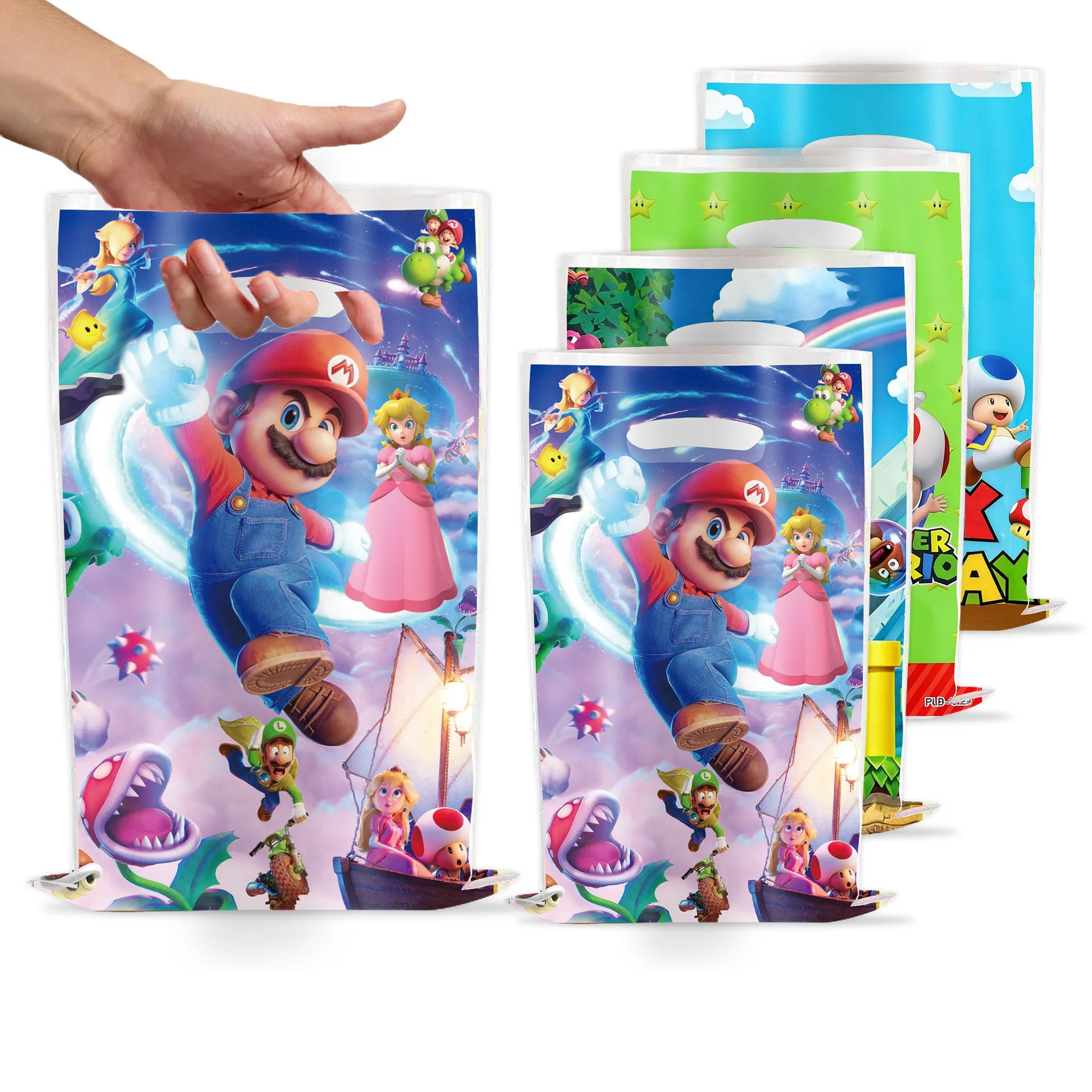 Фото Подарочные коробки Marios 10 Styles Candy, подарочные пакеты Peach Princess для вечеринок, игрушки Mario Bros, подарочные пакеты для дня рождения, украшения для вечеринок №1