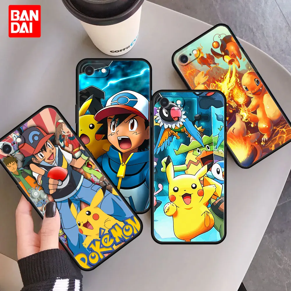 

Cover Case for Apple iPhone 8 7 6 6s Plus X XS Max XR SE 2020 7Plus 8Plus Xsmax Cell Soft Phone Shell Bag Cartoon Pokemons