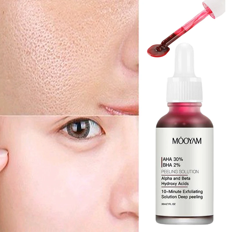 

Salicylic Acid Pore Shrinking Face Serum Acne Treatment Smooth Pore Cleaning Moisturizing Brighten Korean Skin Care Products30ml