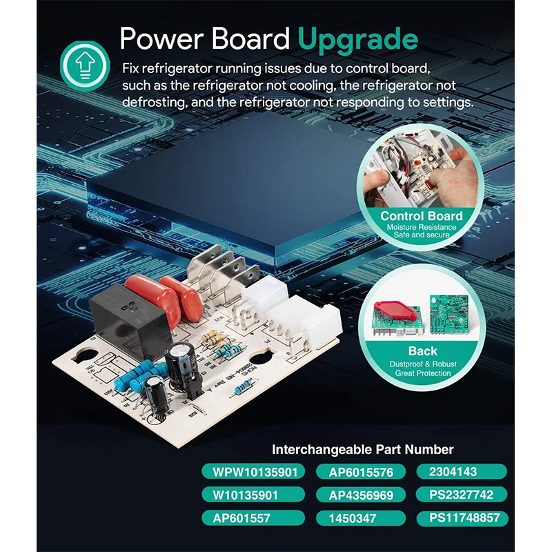 Электронная плата управления размораживанием холодильника комплект запасных