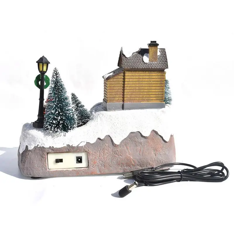 

Christmas Winter Village Winter Snow Village Tabletop Figurines Winter Holiday Snow Village Collection Miniatures Tabletop
