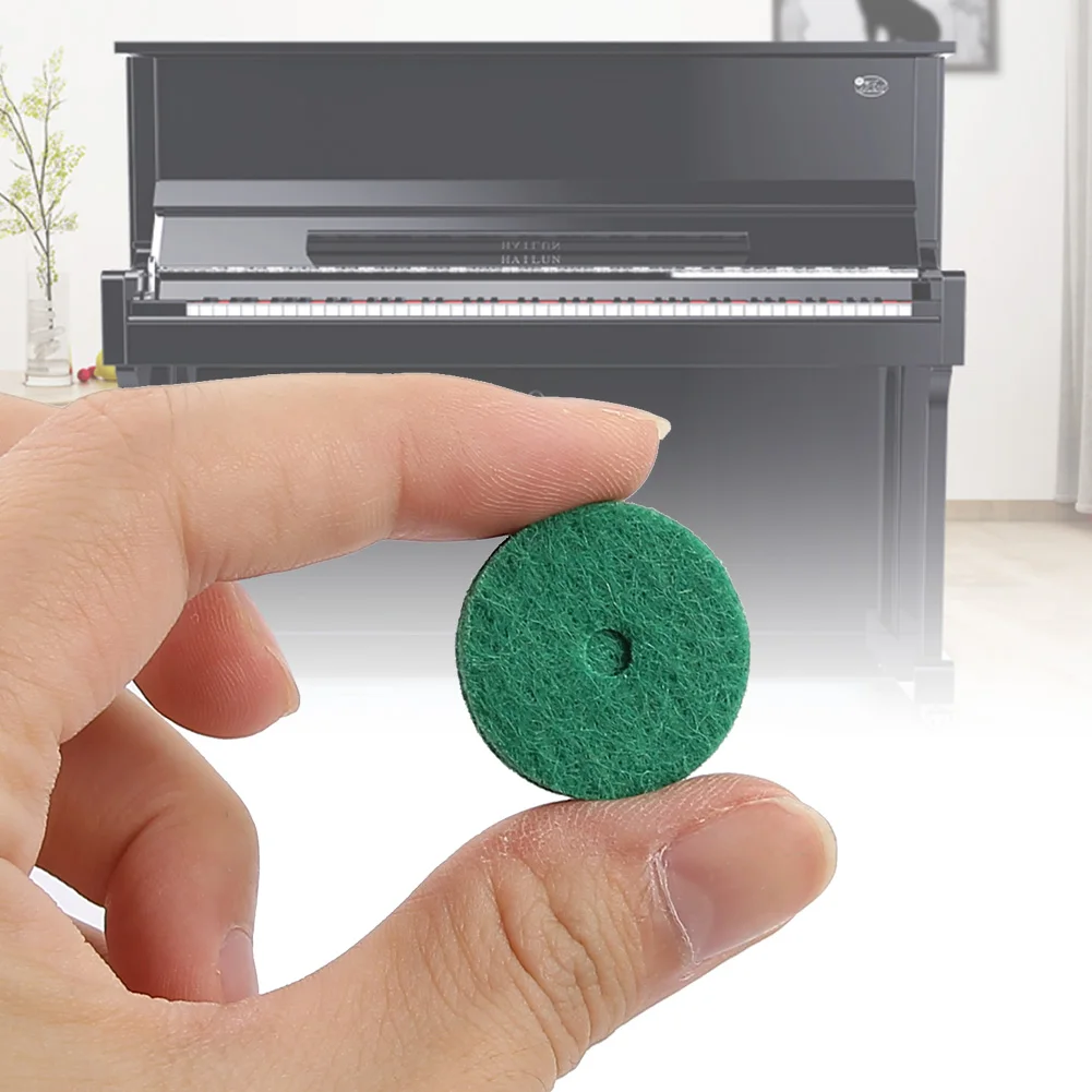 

90pcs 22mm Piano Felt Balance Rail Punchings Keyboard Balance Washers Repair Parts Green