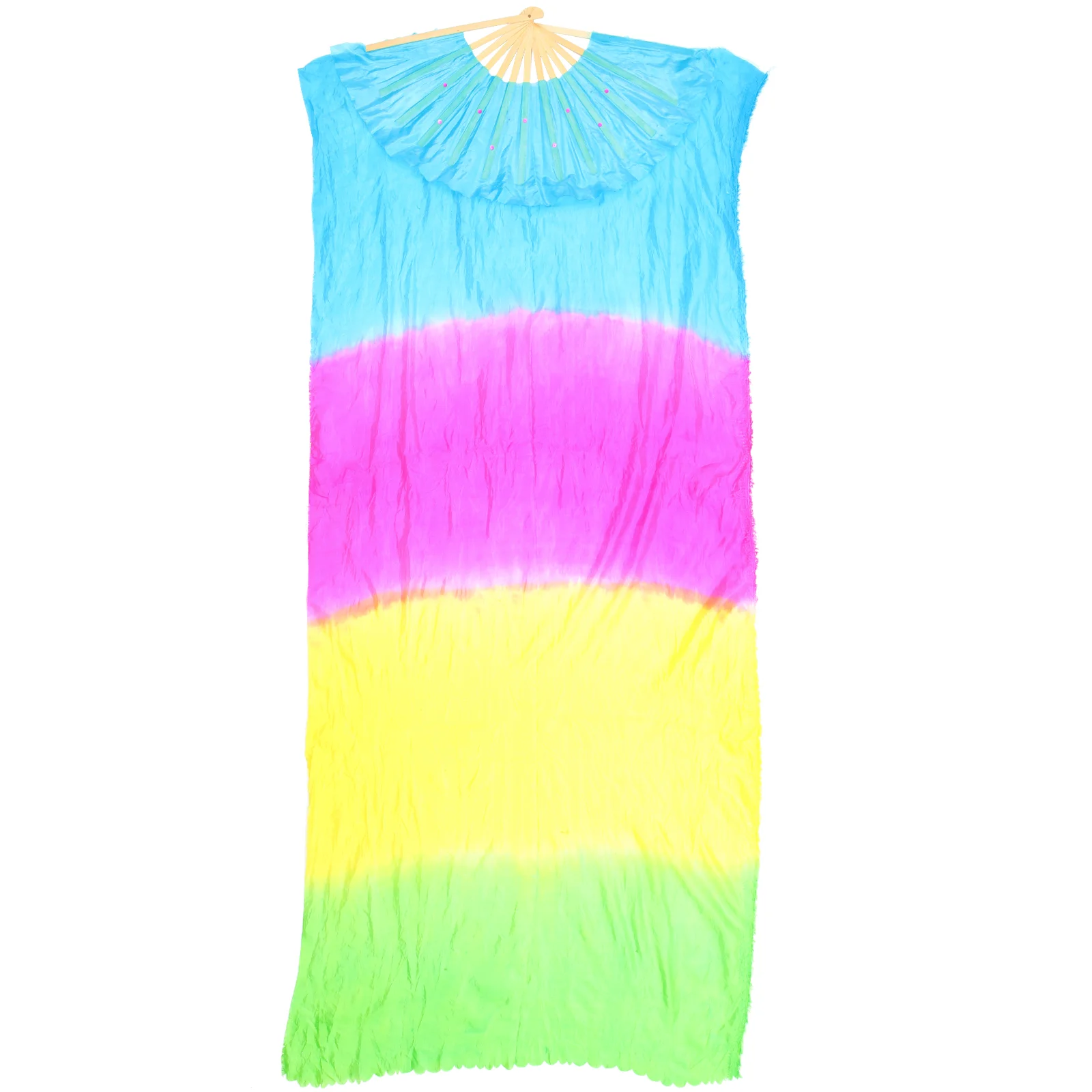 

Женские атласные квадратные шарфы, Длинные складные шарфы в стиле ретро для выступлений и танцев