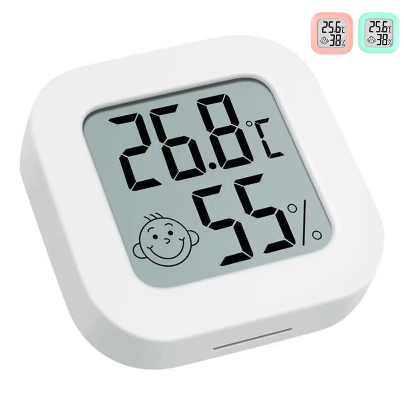   LCD 디지털 온도계 습도계, 실내 실내 전자 온도 습도 측정기, 센서 게이지, 가정용 기상 관측 장치 