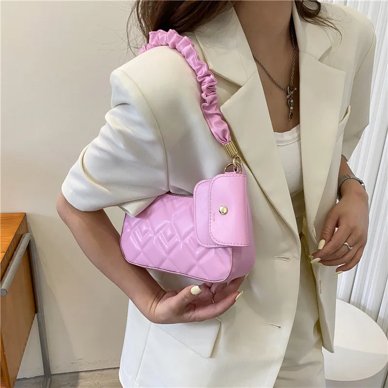 Women Bags Fashion Soft PU Armpit Shoulder Bag Vintage Handbag Female Small Subaxillary Bags Casual Retro Mini Shoulder Bag