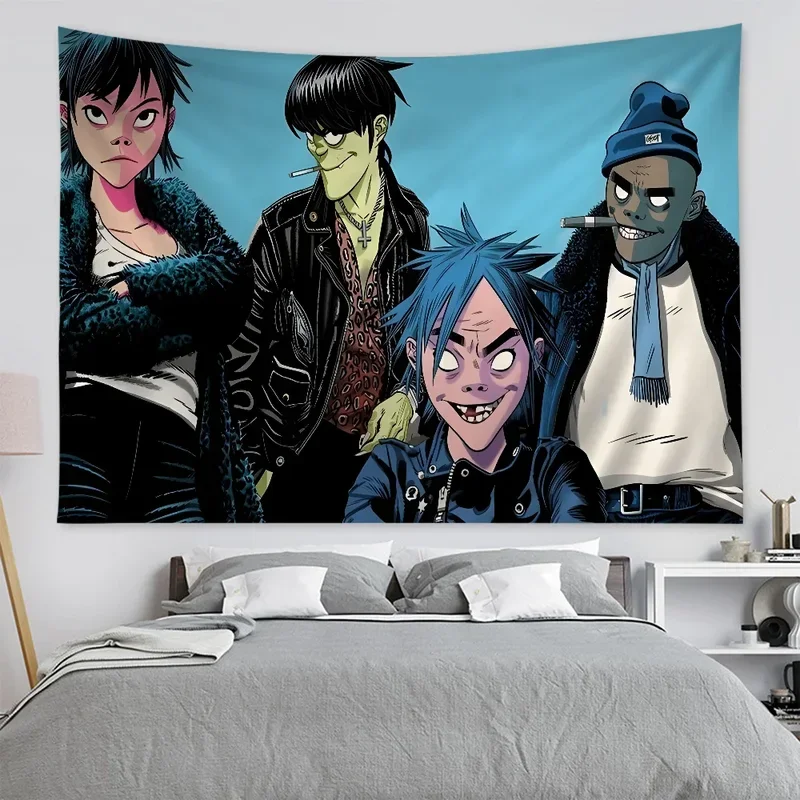 Настенные Ковры G-gorillaz в стиле хиппи искусство научная фантастика домашний декор