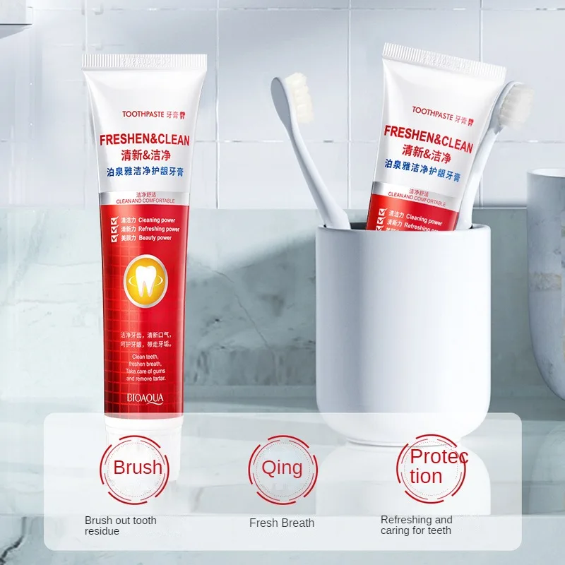 Зубная паста BIOAQUA для отбеливания зубов с клюквой мятой ухода за деснами удаления