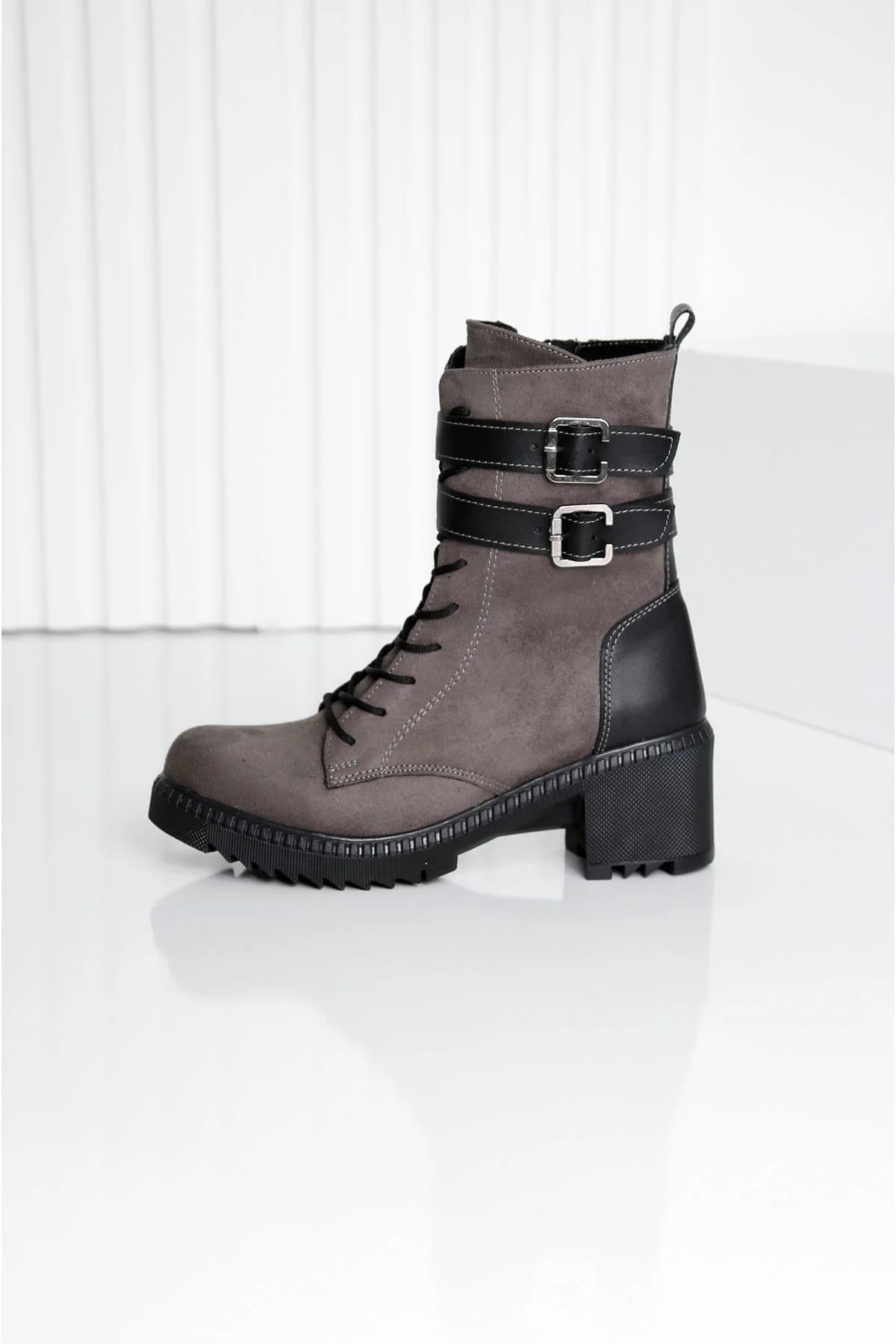 

BEST GRAY Suede Women 'S Boots