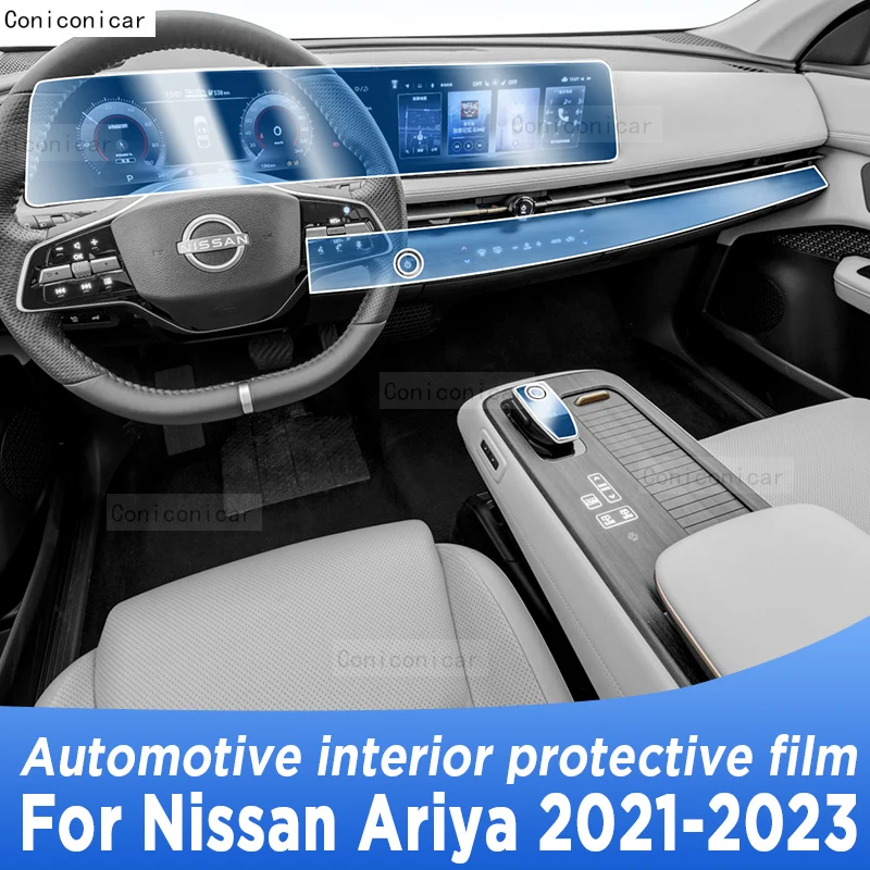 

Защитная пленка для салона автомобиля Nissan Ariya 2021-2023, Центр защиты Sonsole, инструкция по навигации, наклейка для ремонта царапин из ТПУ