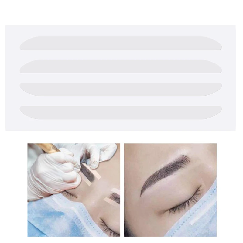 

5 pairs microblading semi permanent natural makeup eyebrow stencils tattoo brow shapers sticker templates