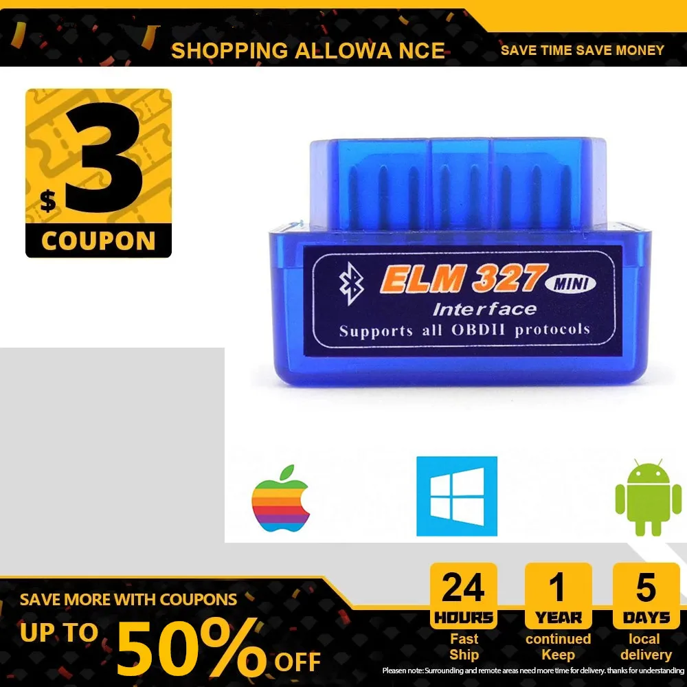Автомобильный диагностический сканер ELM 327 Bluetooth, Автомобильный ...