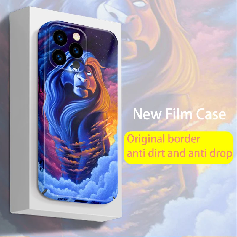 

Disney Lion King For Apple iPhone 14 13 12 11 XS Mini Pro Max 8 7 6S 6 XR XS X Plus Film Feilin Light Phone Case