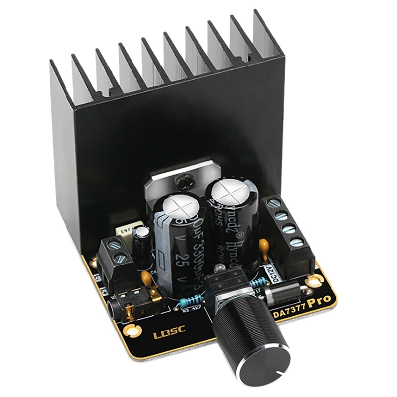 

TDA7377 Плата усилителя DIY, модуль усилителя 12 В, двухканальный стерео 30Wx2