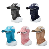 hat quick dry outdoor windproof sun visor ultra thin waterproof uv protect summer folding mosquito proof baseball fishing cap