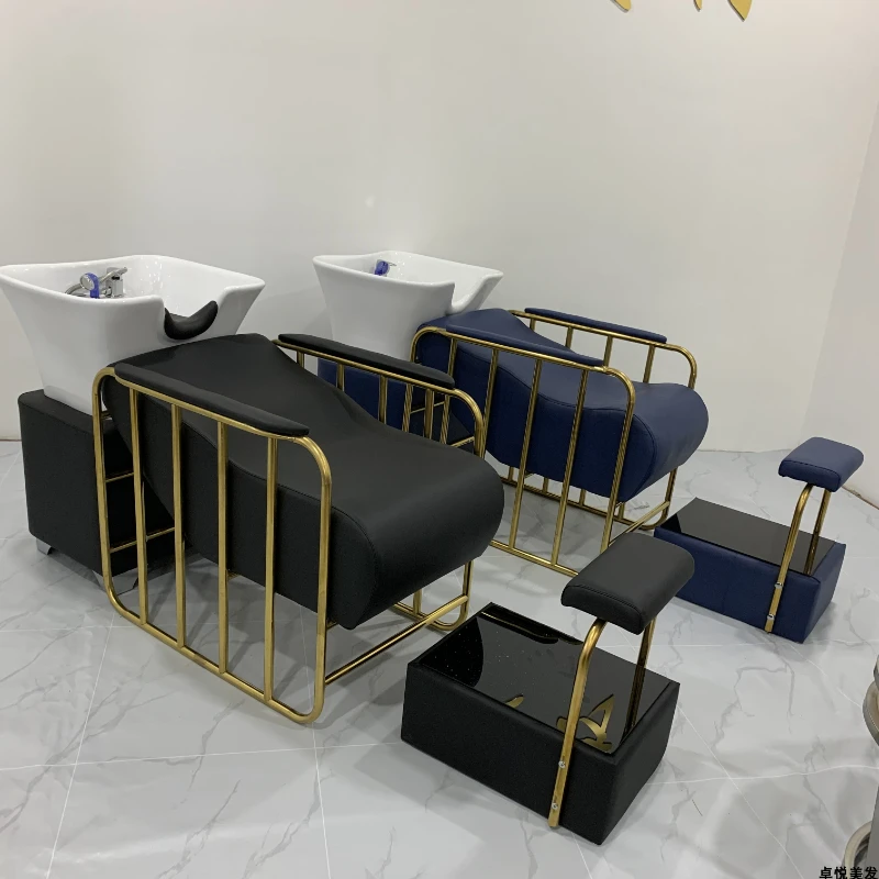 Вращающийся простой шампунь-стул для мытья волос спа-мойка кровать