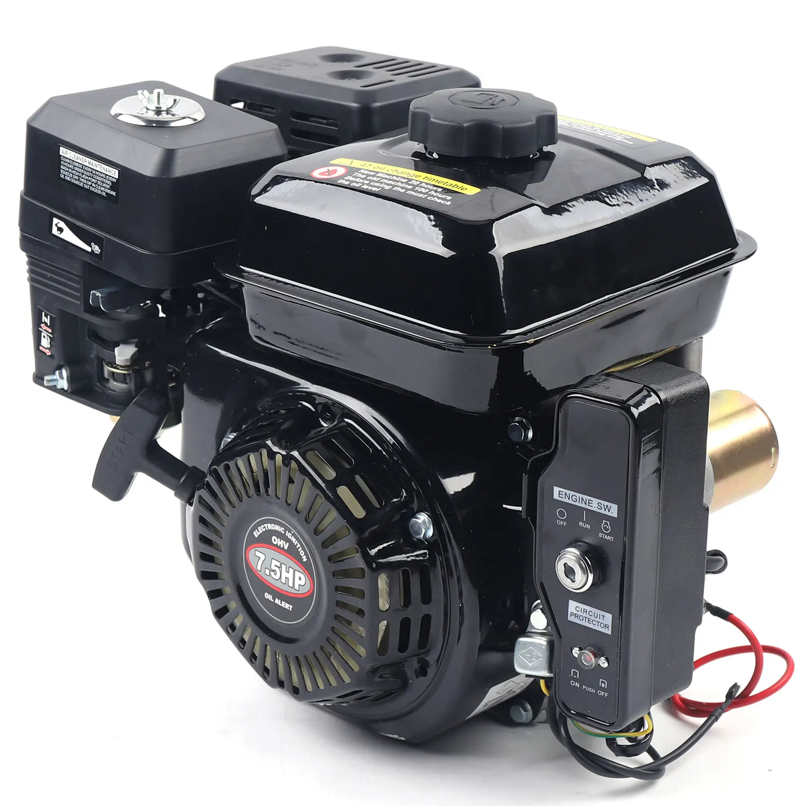 4-Stroke 7.5HP Electric Start Go Kart Gasolina Log Splitter Gas Engine Motor Power 212CC Karting Accessories