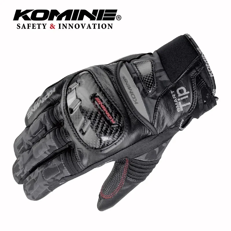 KOMINE GK-819 осенне-зимние мотоциклетные перчатки из козьей кожи водонепроницаемые