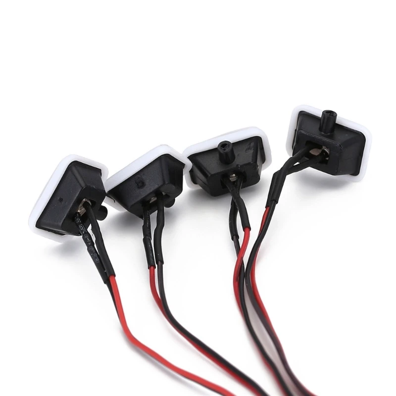 4 светодиодных фонаря круглые/квадратные светодиоды для 1:24 гусеничного