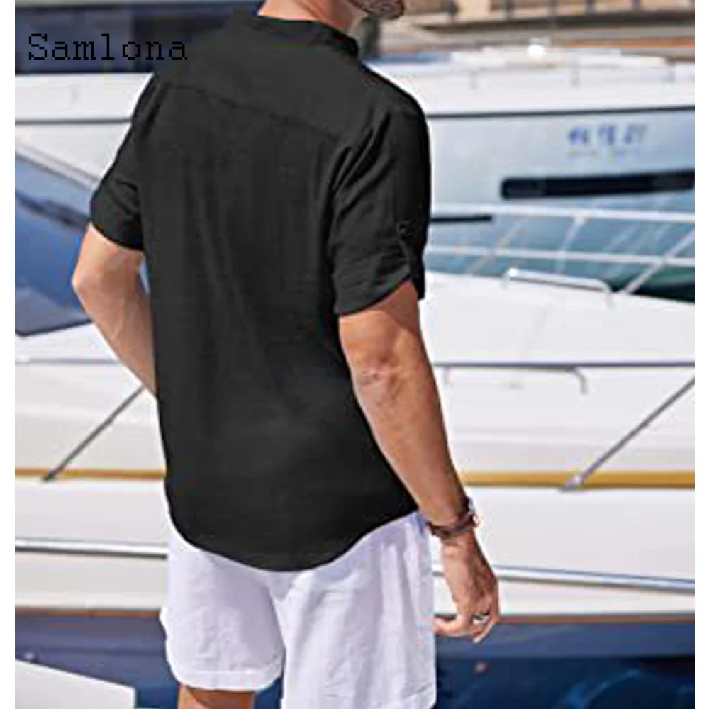 Рисунок 5 - Рубашка Мужская льняная с воротником-стойкой