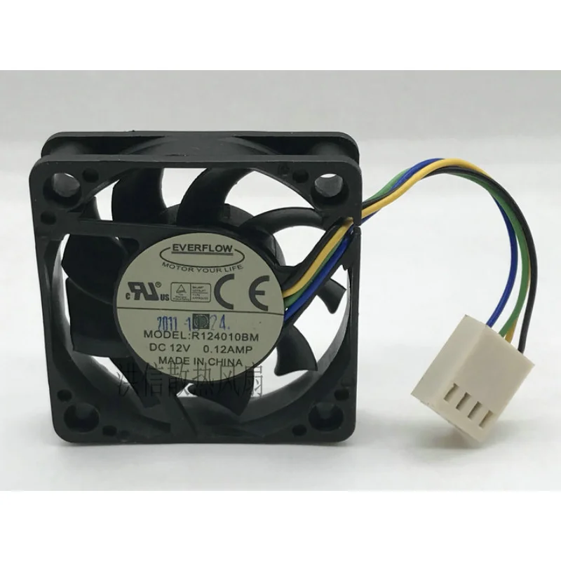 Fan For Everflow R124010bm 12v 0.12a 4-wire Pwm Axial Flow Cooling Fan 40*40*10mm