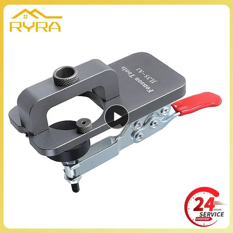 

35mm Hinge Jig Hole Opener Woodworking Drilling Guide Locator With Fixture Hole Opener Template Door Cabinets woodworkingTools