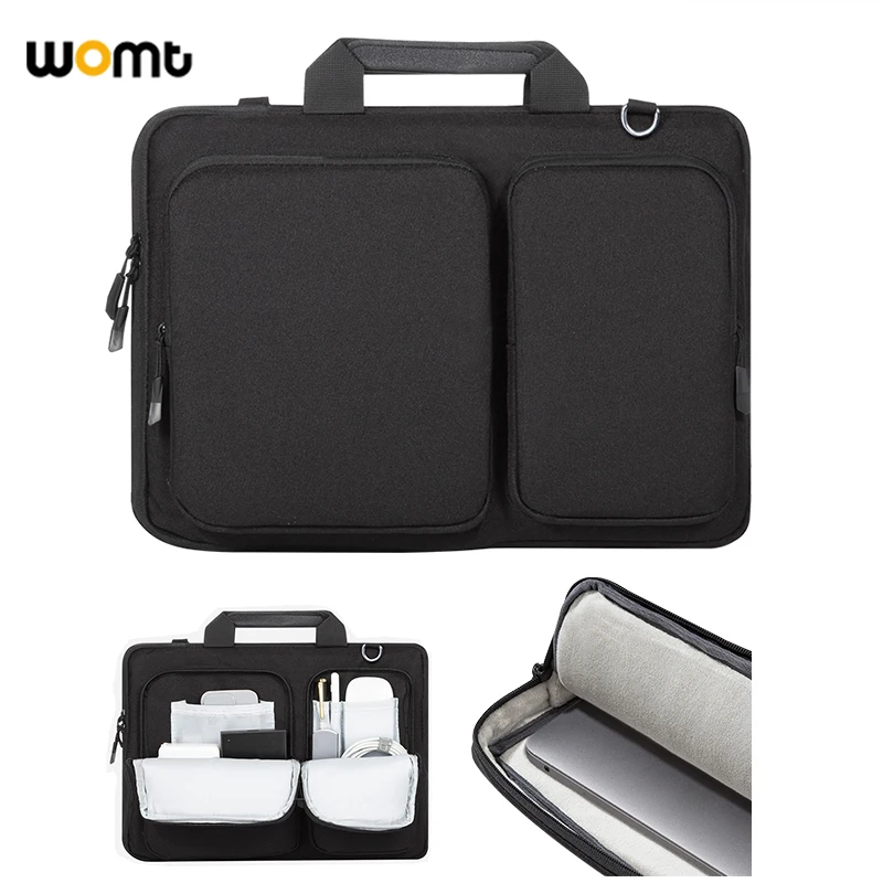 Фото Сумка через плечо для ноутбука MacBook Pro 14 M4 A3112 A3401 A3185 Air 13 A3113 A 324015 Сумка 0,6 дюйма для MacBook Pro 16 A3403 A3186 №1