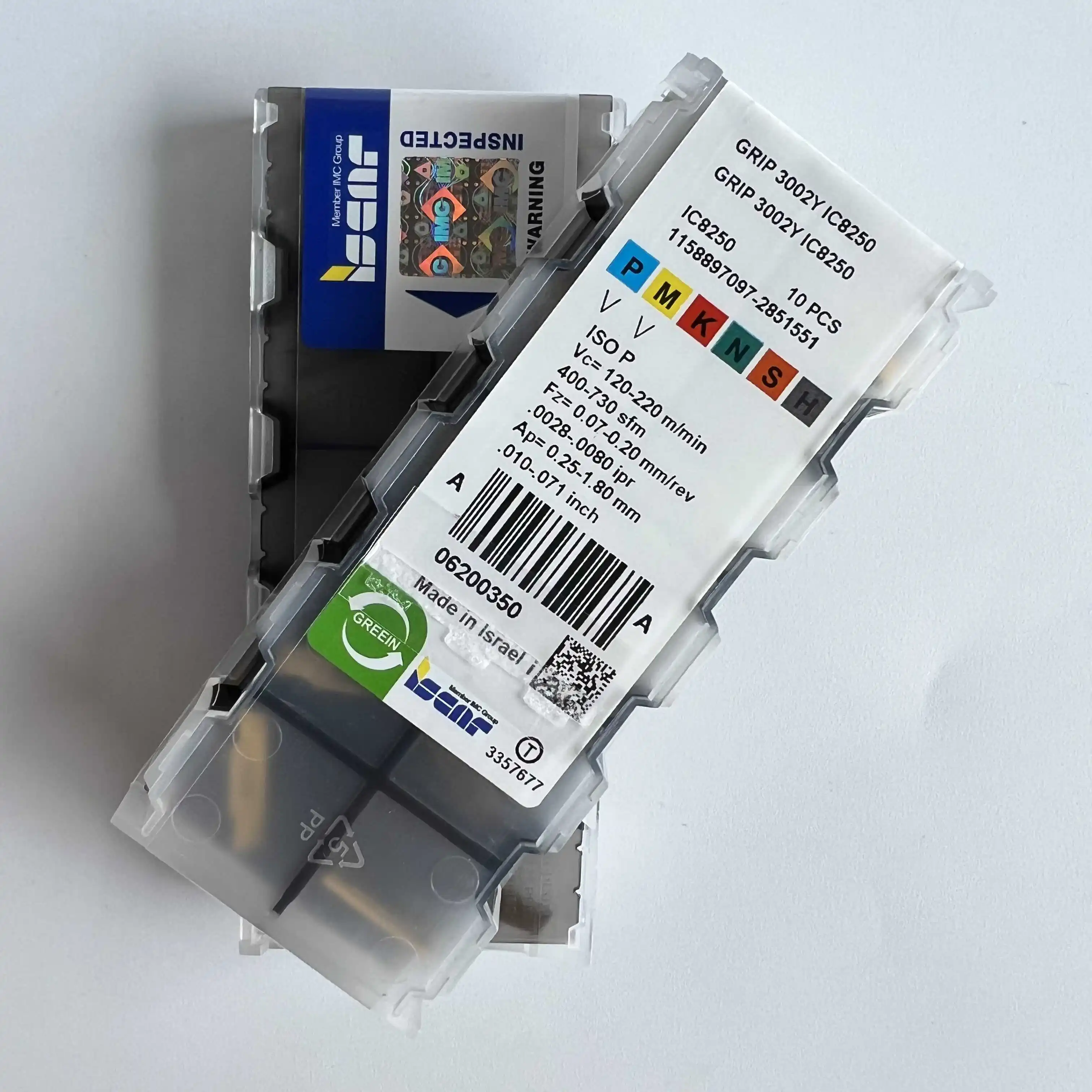 GRIP3002Y IC8250 / твердосплавное лезвие с ЧПУ 10 шт.