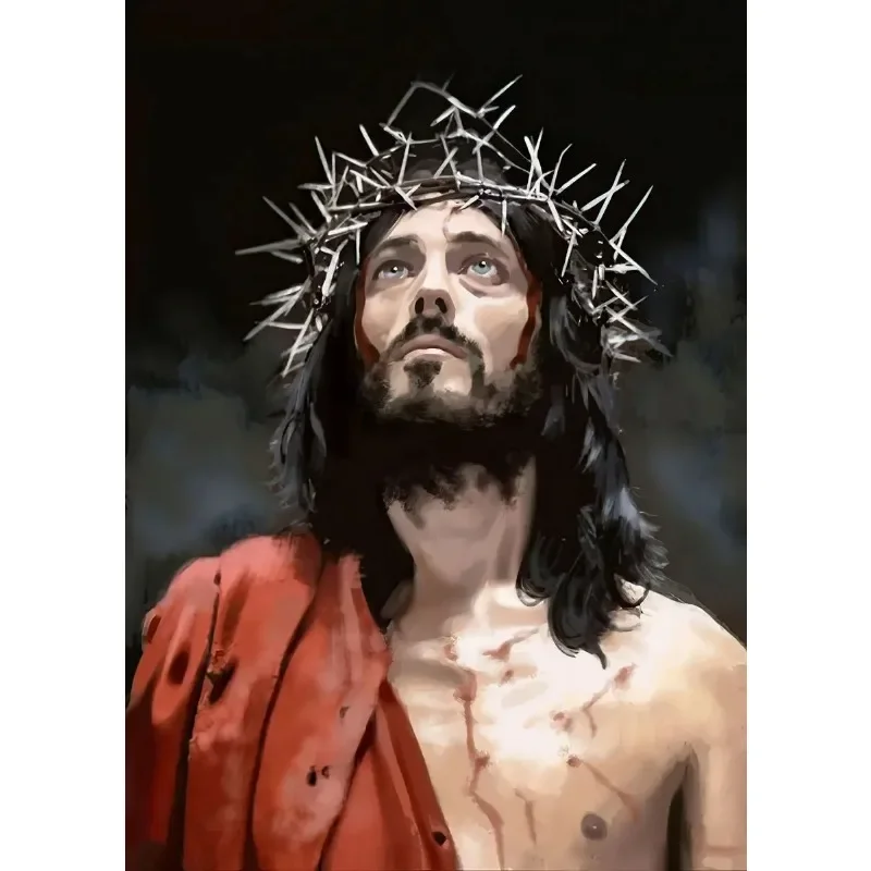 

Ретро постеры Бог Иисус Христос Религиозная вера и печать на холсте Настенная картина для гостиной Домашнее настенное искусство