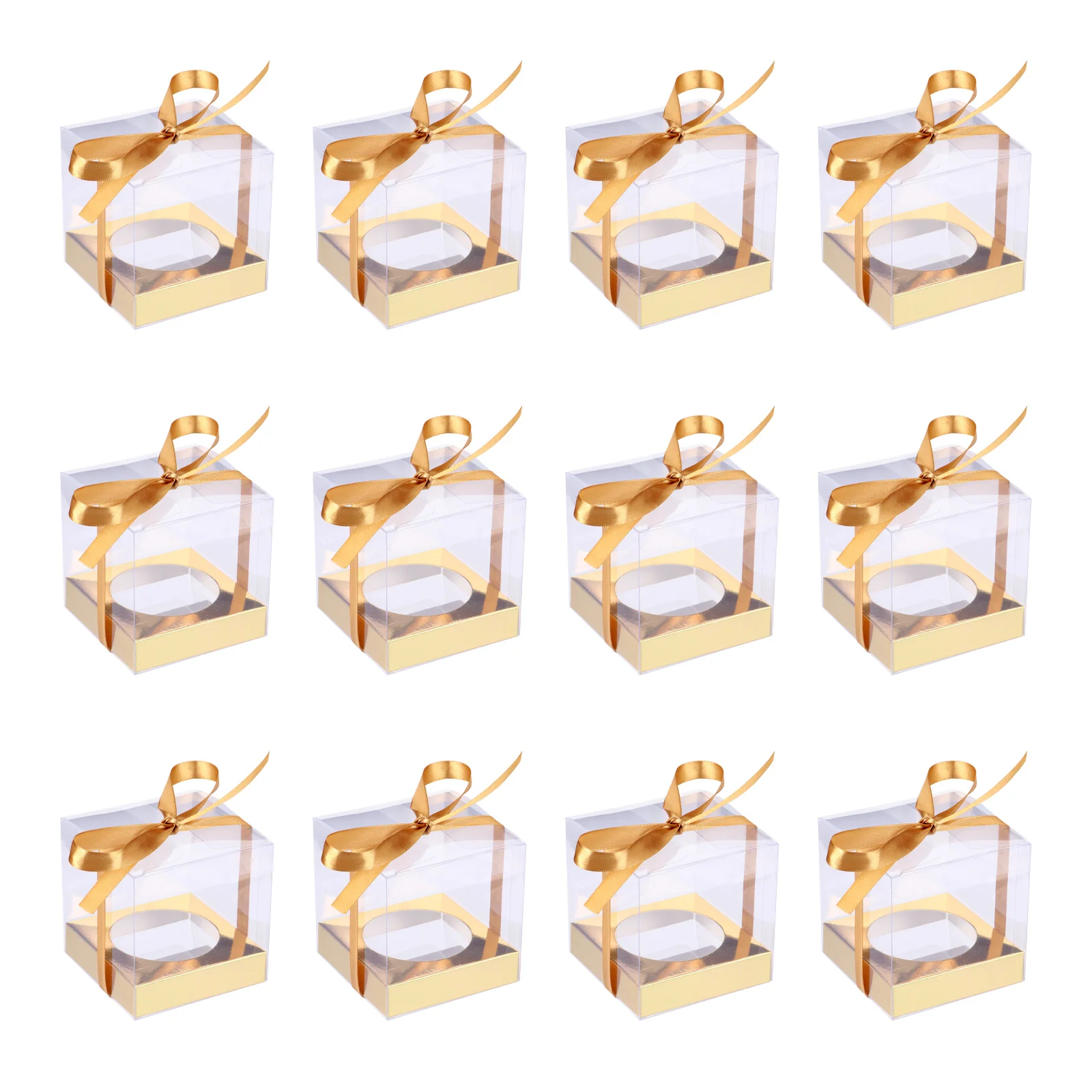

Box Cake Boxes Clear Cupcake Packaging Transparent Carrier Bakery Individual Containers Container Gift Displaycandy Dessert Pie