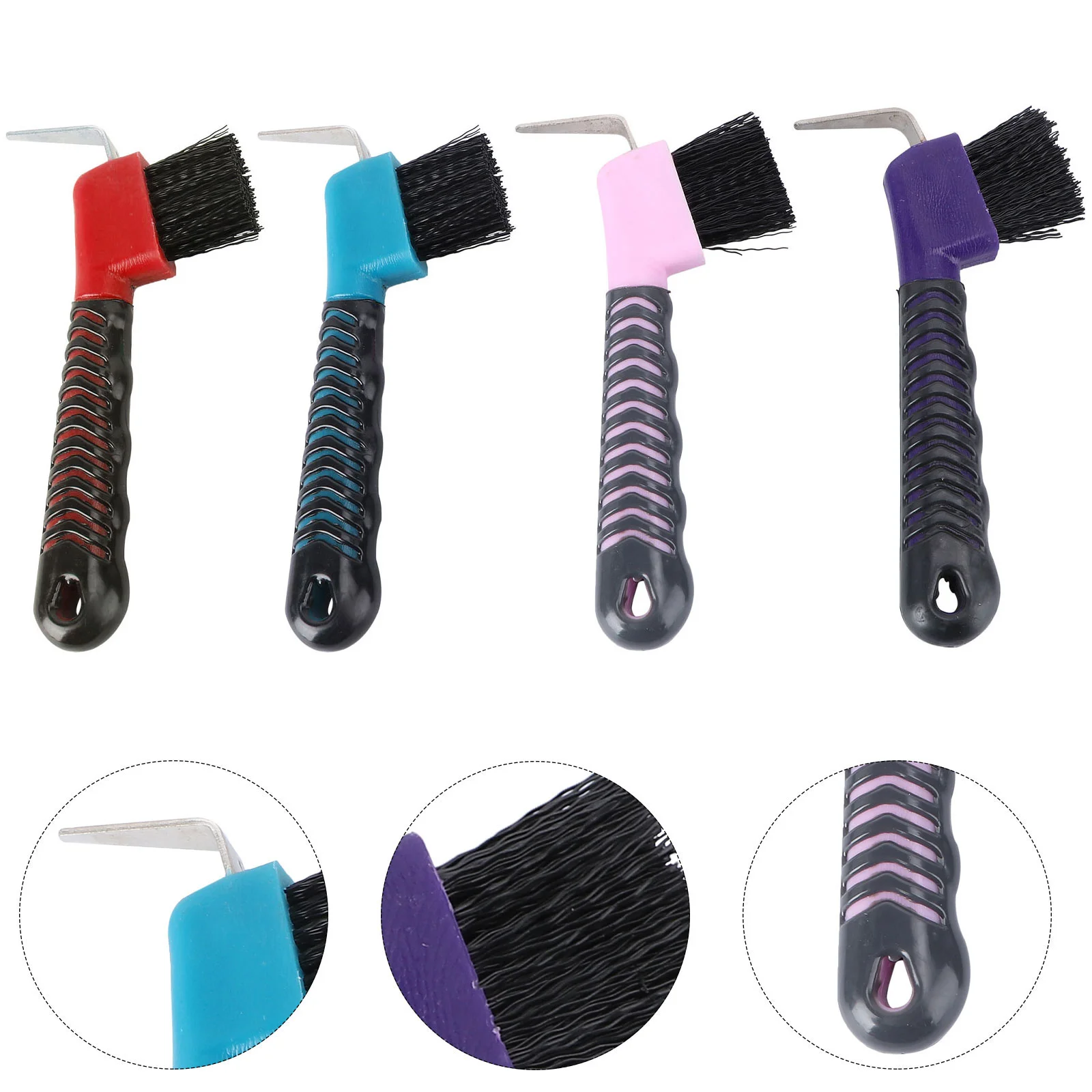 

Horse Hoof Pick Brush Grooming Tools Hook Brushes Picket Washing Wash Picker