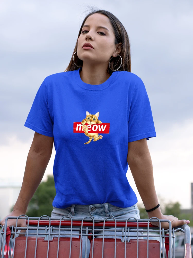 ropa эстетические мягкие топы для девочек футболка с мяу черная кошка забавная