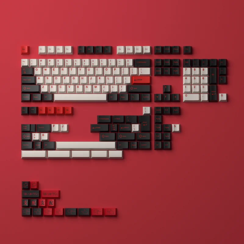 Тематические колпачки для клавиш MiFuny Makima с вишневым профилем 2 цвета клавиатуры