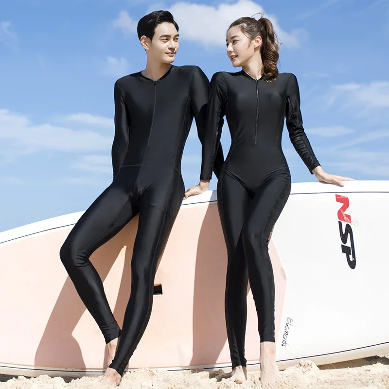 

Sun Protect Quick Dry UPF50+ Lycra Rash Guard Men Women Full Body One Piece Swimwear Muslim Long Sleeve Diving Wetsuit Surf Suit
