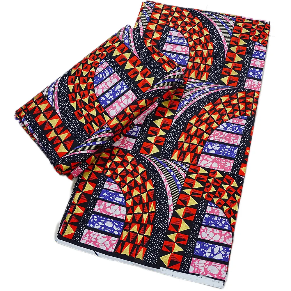 

Africa Nigerian Prints Batik Fabric Real Wax Patchwork Sewing Dress Craft Loincloth 100% Cotton High Quality Ankara For Dress