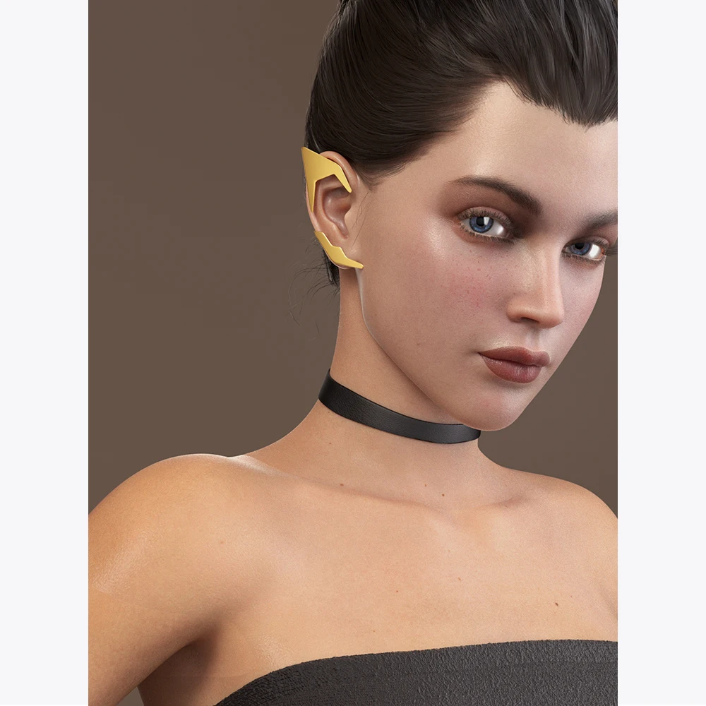 ENFASHION Elf Earrings For Women Fashion Jewelry Boucle Oreille Femme Gold Color Earings Ear Cuff Free Shipping Items E221378