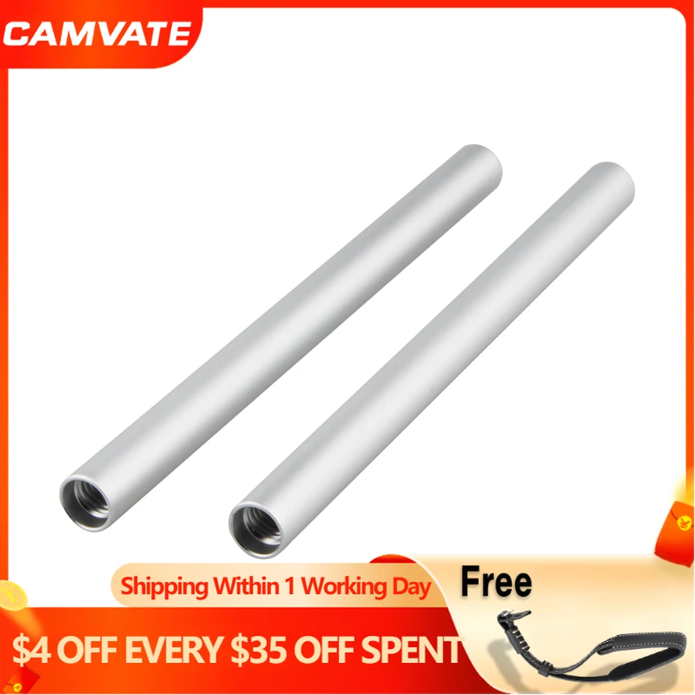 2 шт., алюминиевые направляющие для цифровой зеркальной камеры, 15 мм, 7,9 дюйма