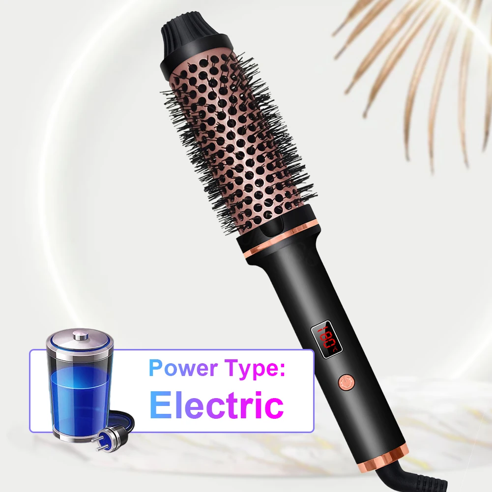 Щетка для завивки круглая щетка с подогревом 5 настроек температуры керамическая