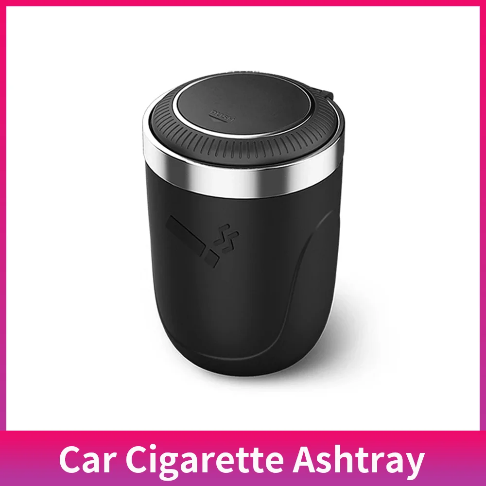 

Car Cigarette Ashtray Cup With Lid With LED Light Portable Detachable Vehicle Ashtray Holder Cigarette Ashtray Interior Parts