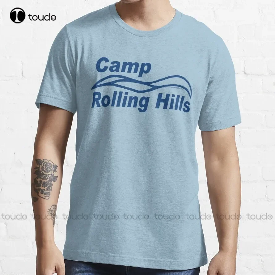 Футболка Camp Rolling Hills черные рубашки для женщин унисекс взрослых и подростков