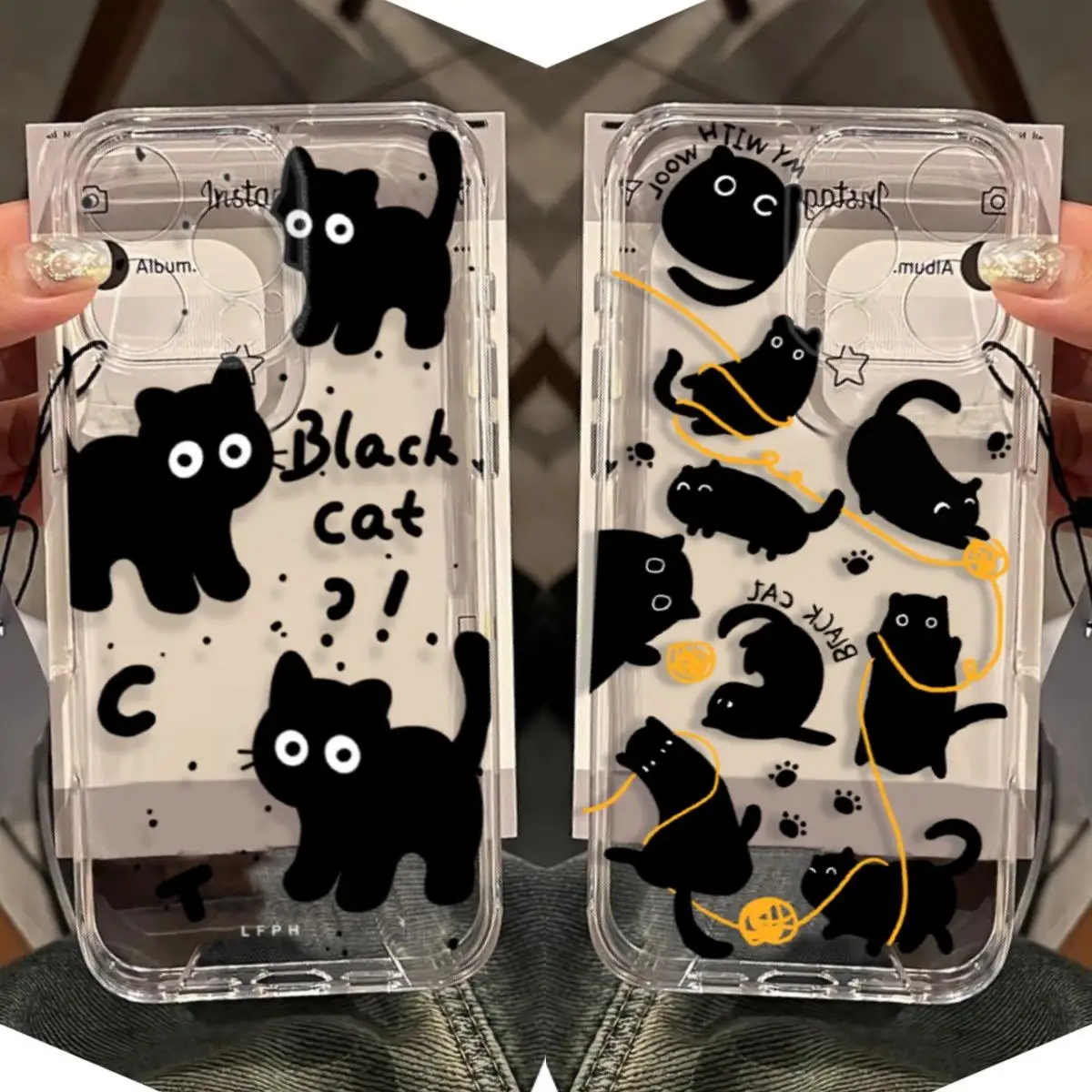 Чехол с изображением милой черной кошки для infinix Hot 30i 11S Note 30 10 12 Play G96 TECNO SPARK 10Pro GO 2024